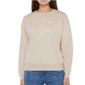 NEW Woman's GAP Logo Pullover Crewneck  Sweatshirt
